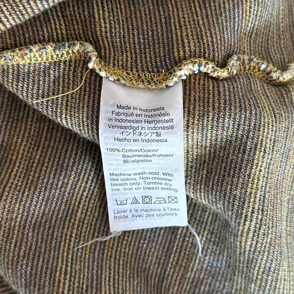 Madewell Texture & Thread Tie-Front Boho Tank Top in Smithfield Stripe Sz M - Picture 11 of 11